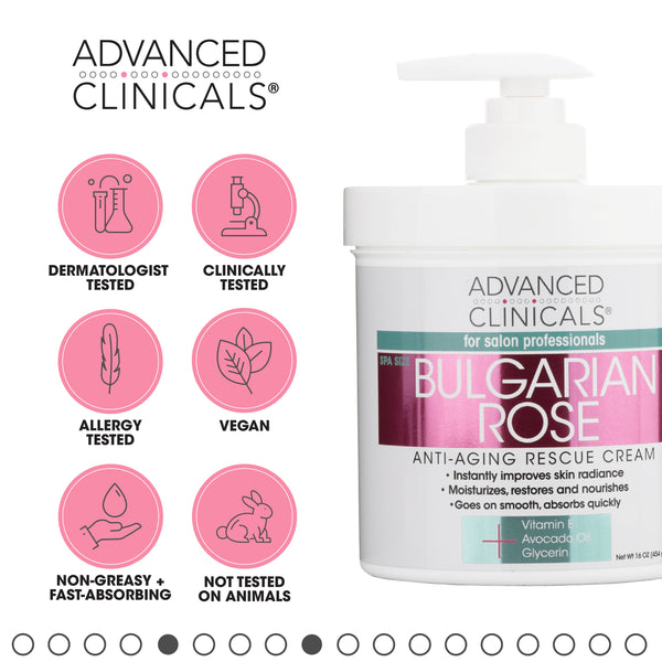 Bulgarian Rose Anti Aging Rescue Body Cream 454g