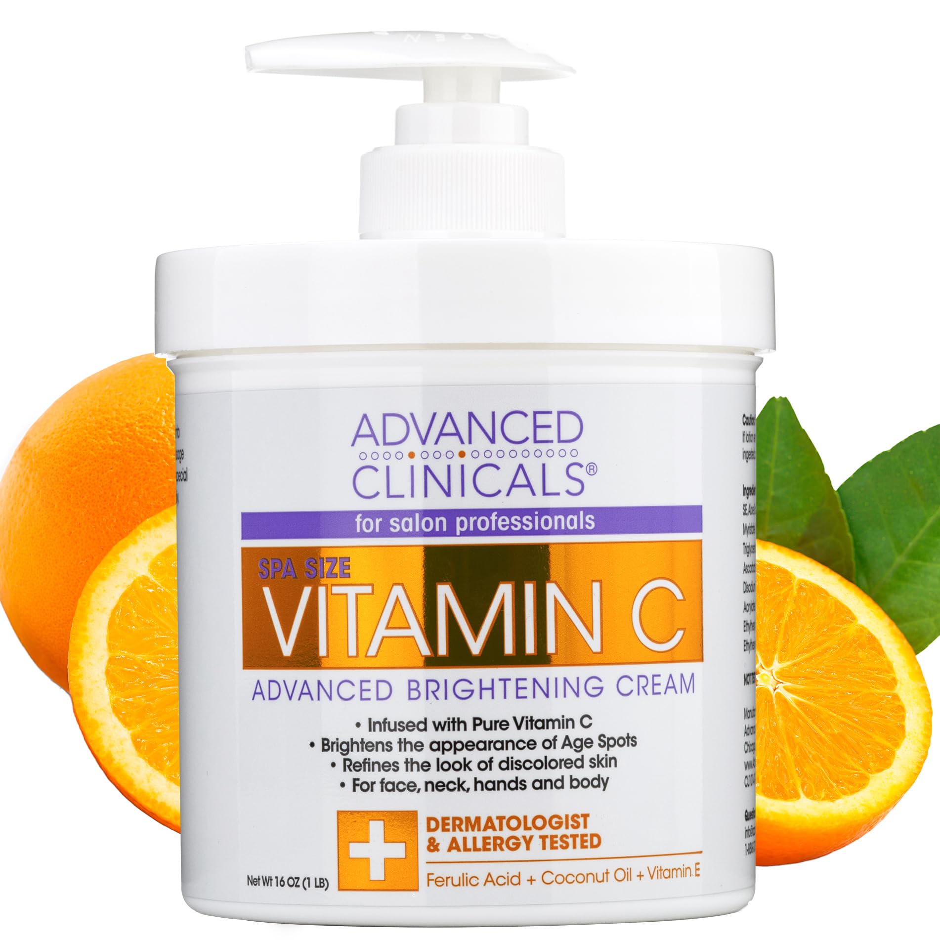 Vitamin C Cream Face & Body Lotion Moisturizer 454g