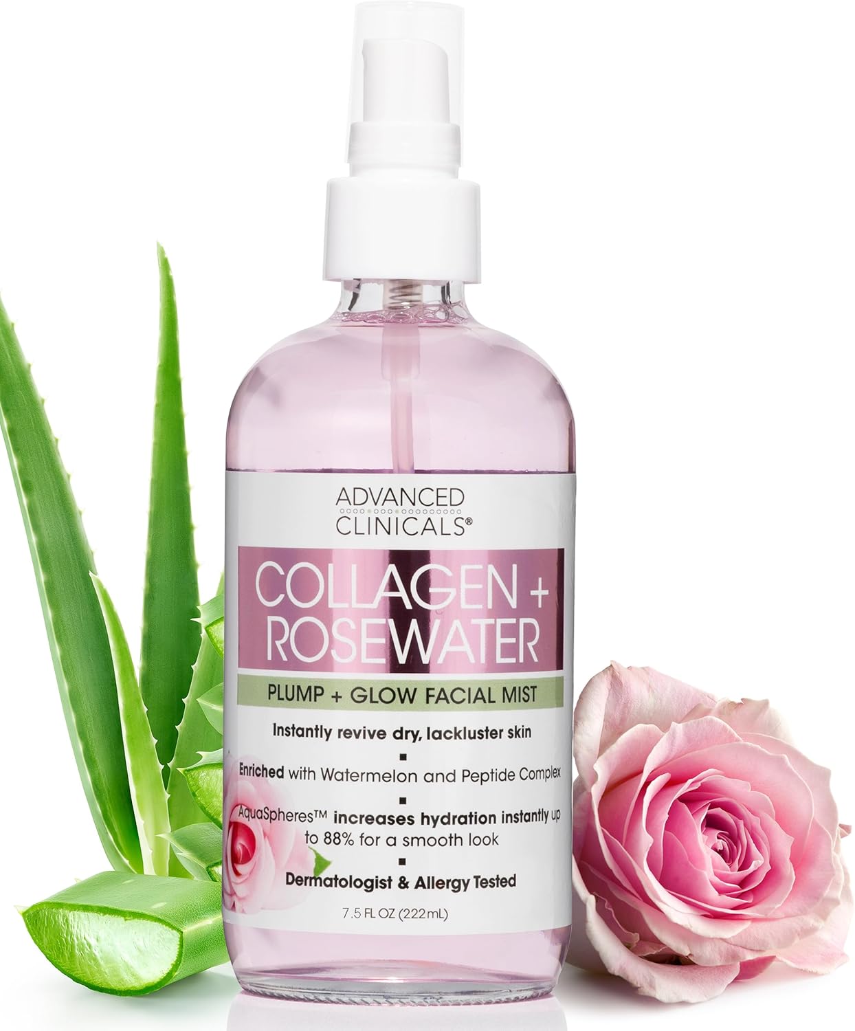 Advanced clinicals Rosewater collagen Mist