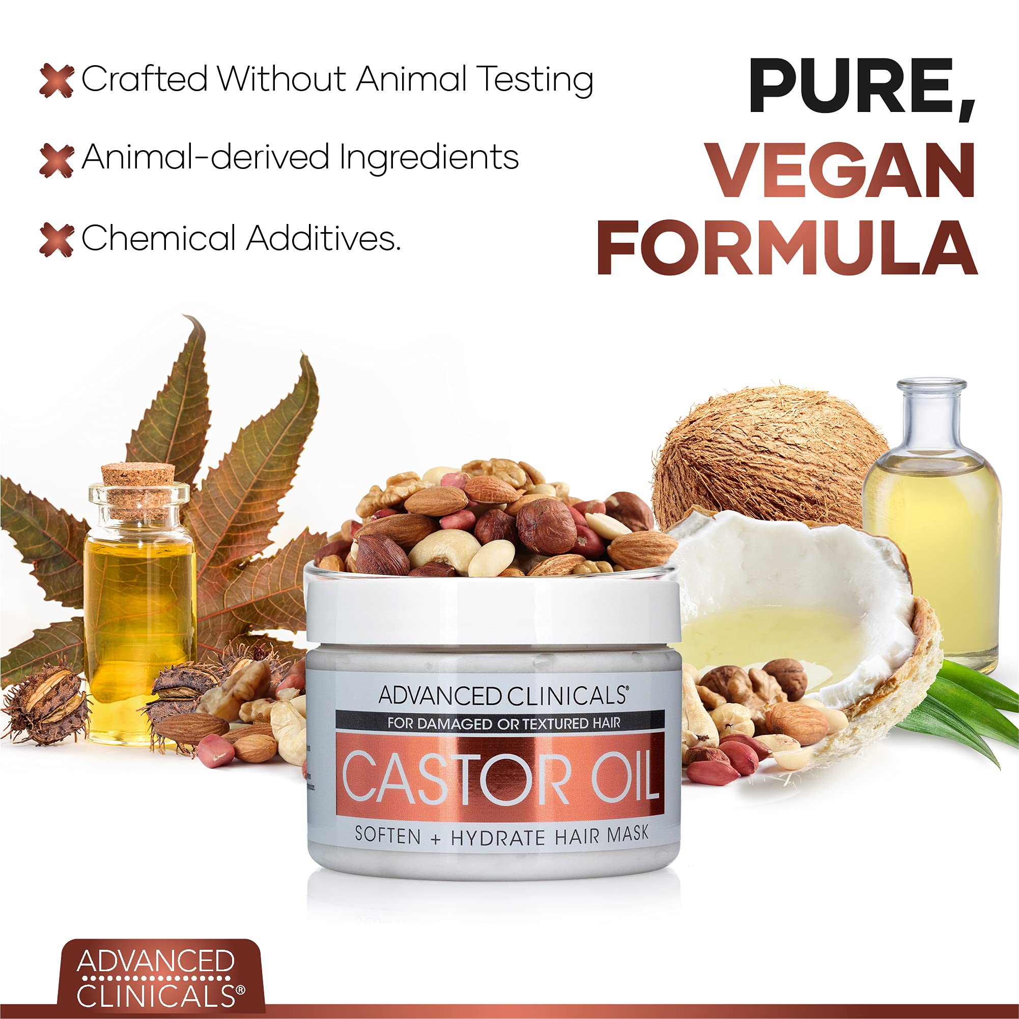 Castor Oil Conditioning Hair Mask Natural Detangler & Hair Treatment