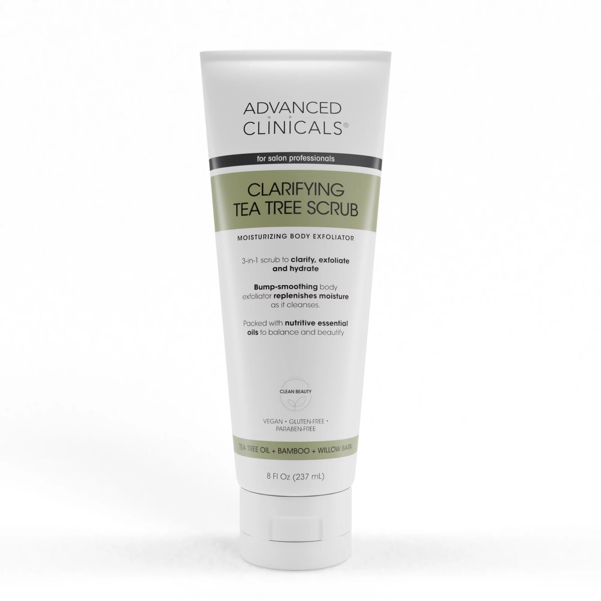 advanced clinicals clarifying tea tree scrub