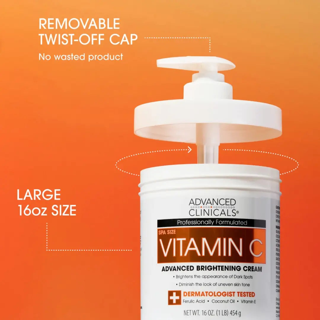 Vitamin C Cream Face & Body Lotion Moisturizer 454g