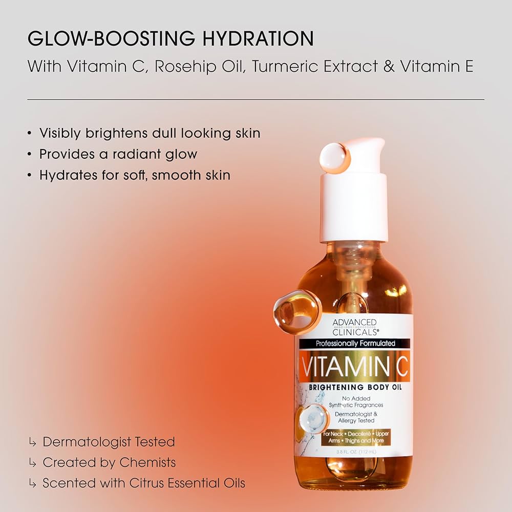 Advanced clinicals Vitamin C body oil 112ml