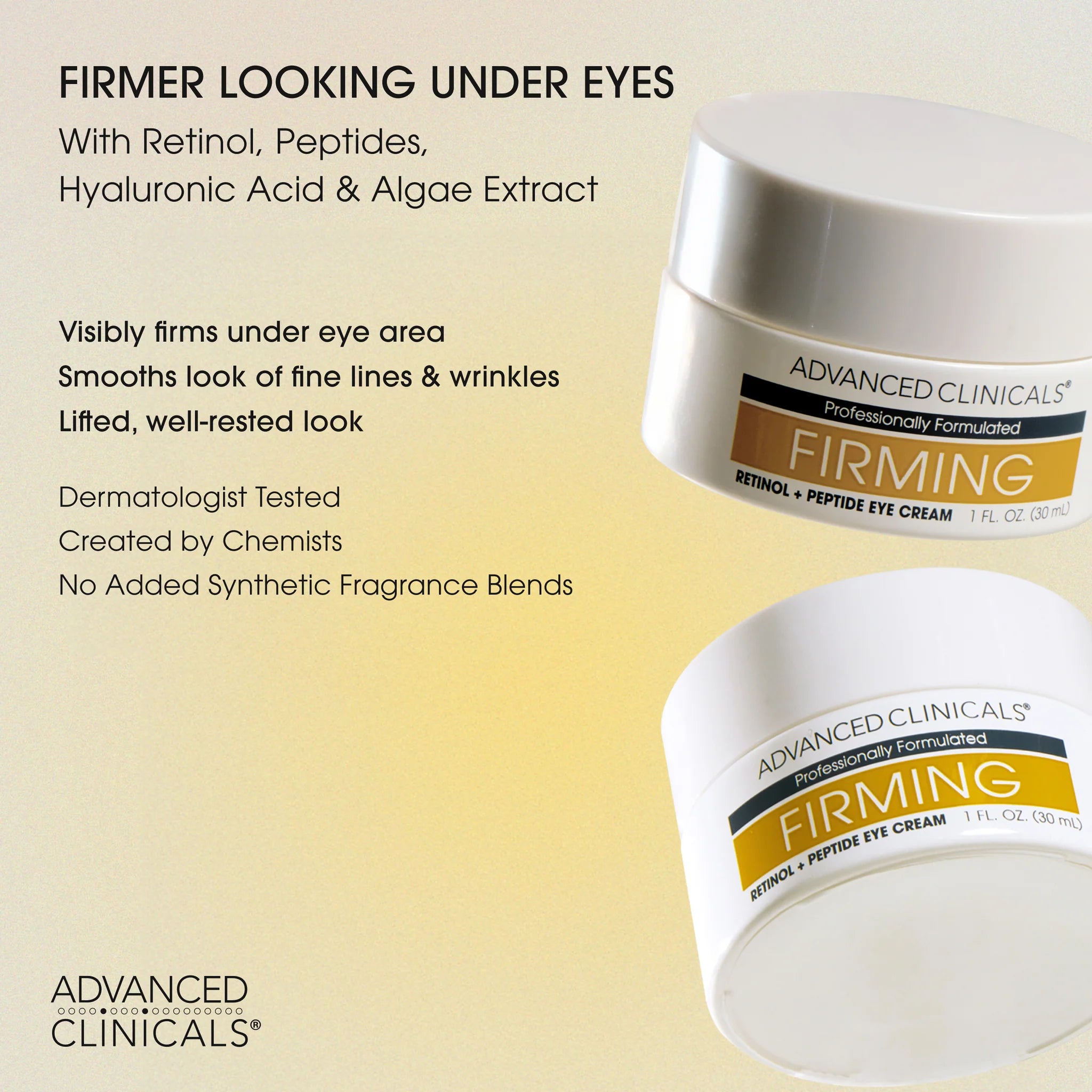 FIRMING RETINOL + PEPTIDE EYE CREAM No Added Fragrance 30ml