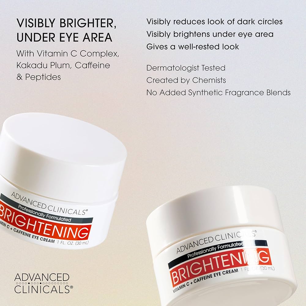 BRIGHTENING VITAMIN C + CAFFEINE EYE CREAM No Added Fragrance 30ml